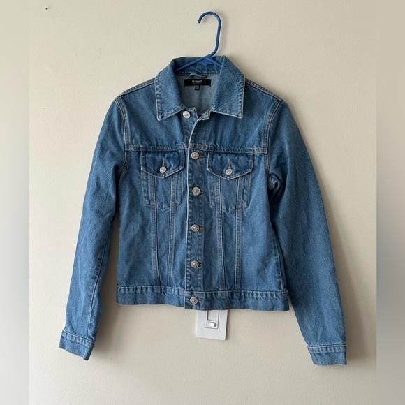 Hudson Jeans Denim Trucker Jacket S/M Color Blue - Picture 3 of 9